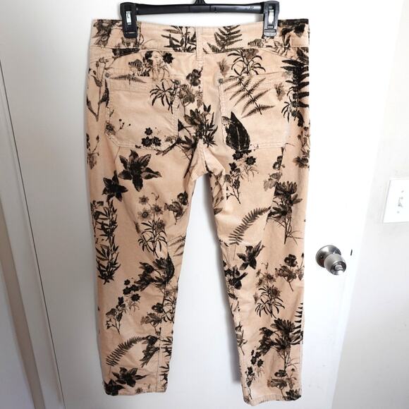 Anthropologie Pilcro The Wanderer Low-Rise Pants Printed Corduroy Size 28 Casual - Picture 16 of 16